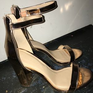 Wild Diva Lounge Gold Heels